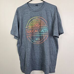 Rascall Flatts Rhythm & Roots 2016 Short Sleeve Frontside Graphic Tee XL